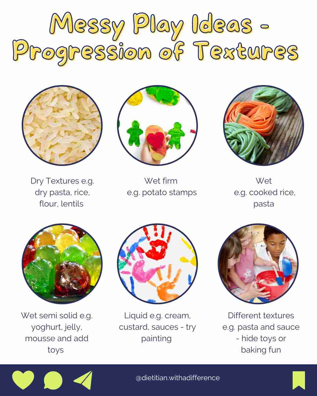 Messy play can help with sensory food aversion 