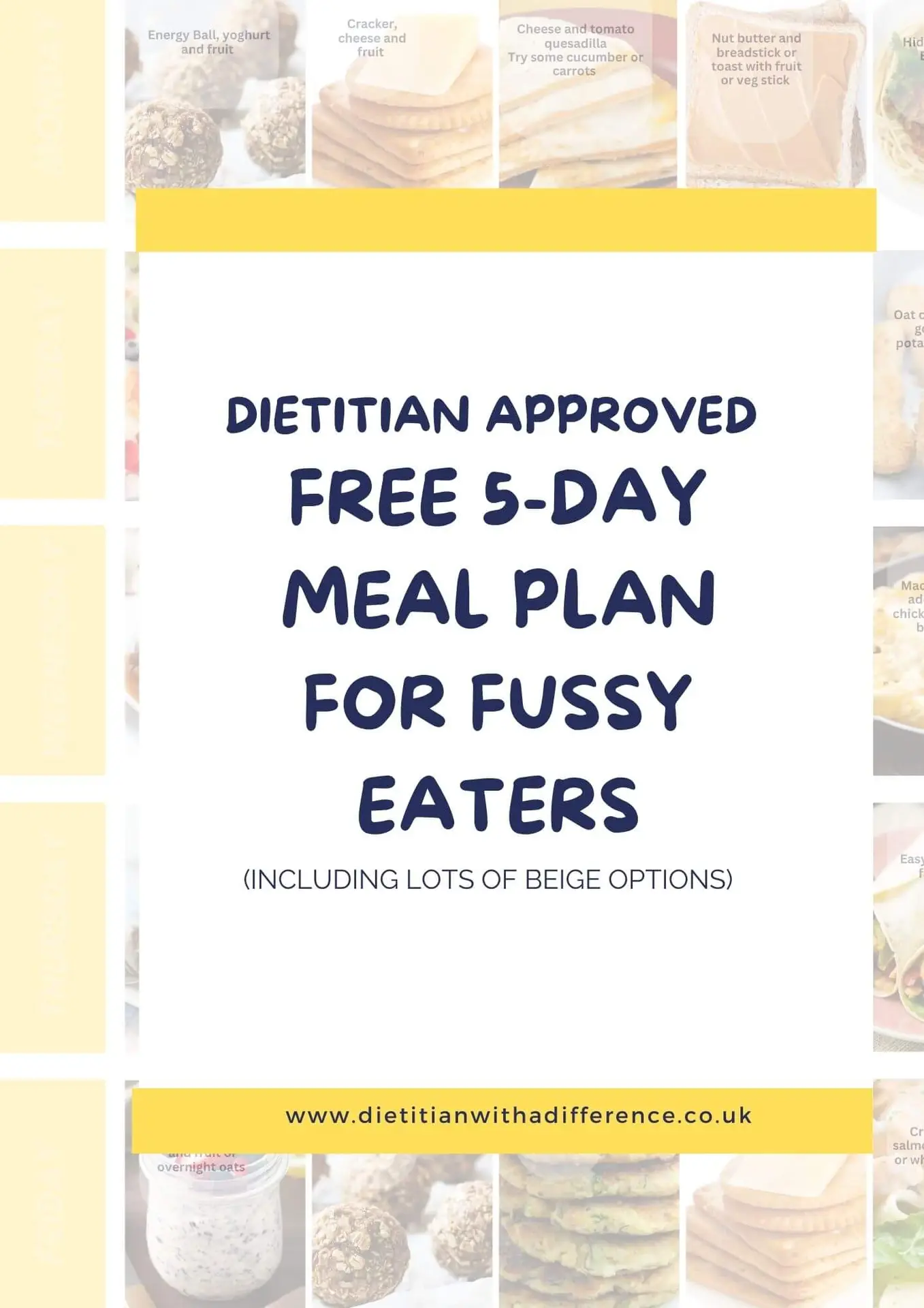 FREE 5 Day Meal Plan for Fussy Eaters