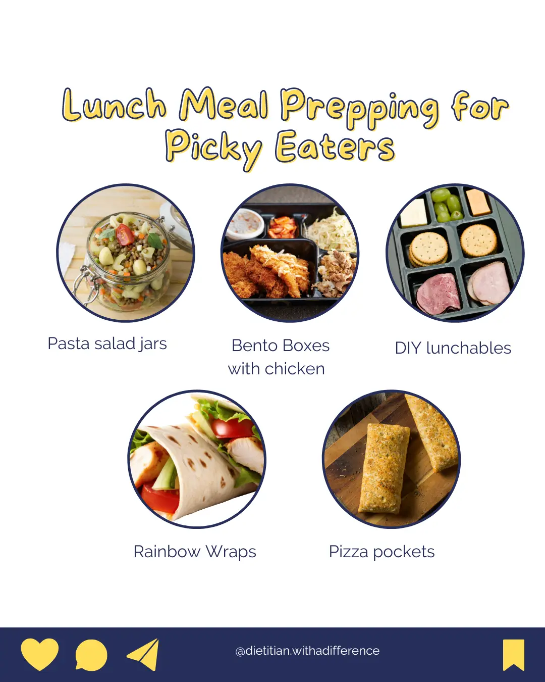 Lunch ideas - Meal prepping for picky eaters 