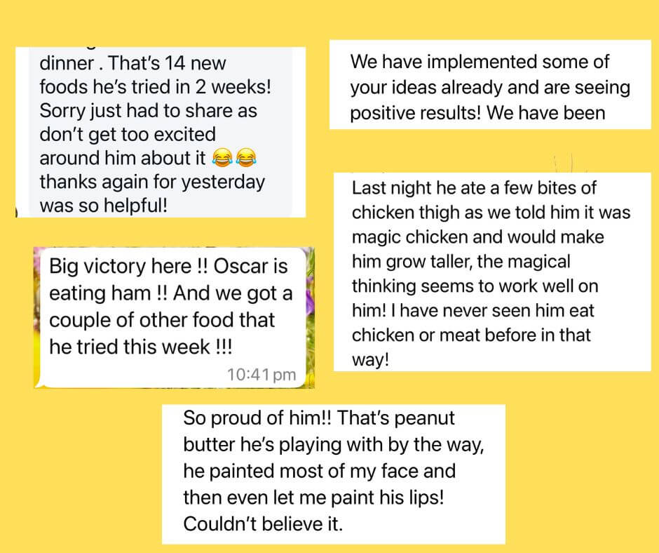 Parent reviews from Creating Confident Eaters 